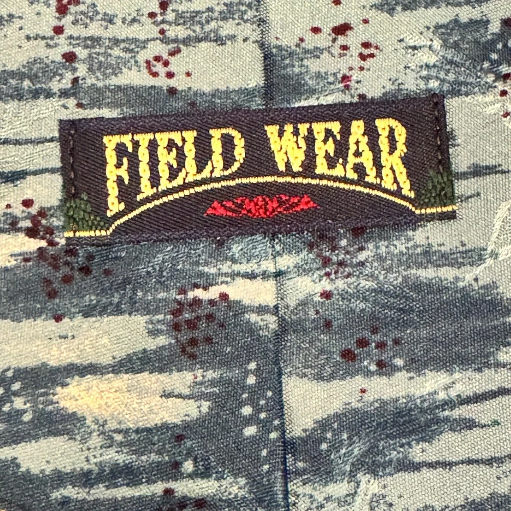 Field Wear Men’s Necktie Fishing Sport Lure Wildlife Dress 100% Silk